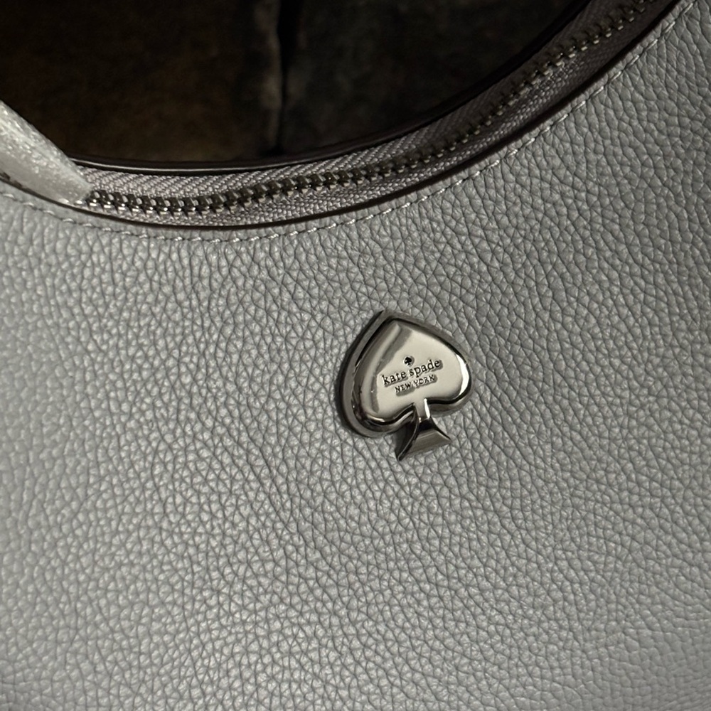 NWT Kate Spade Kayla Crescent Shoulder Bag Grey In Dust Bag XMAS Gift - Picture 12 of 15